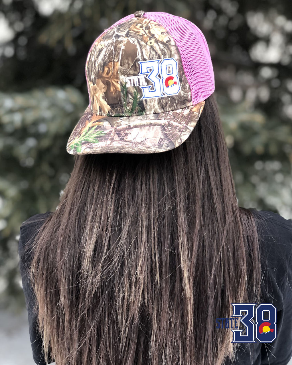 Pink and Camo Snapback Hat